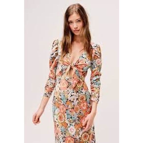 For Love & Lemons Polly Floral Maxi Dress - Picture 10 of 10